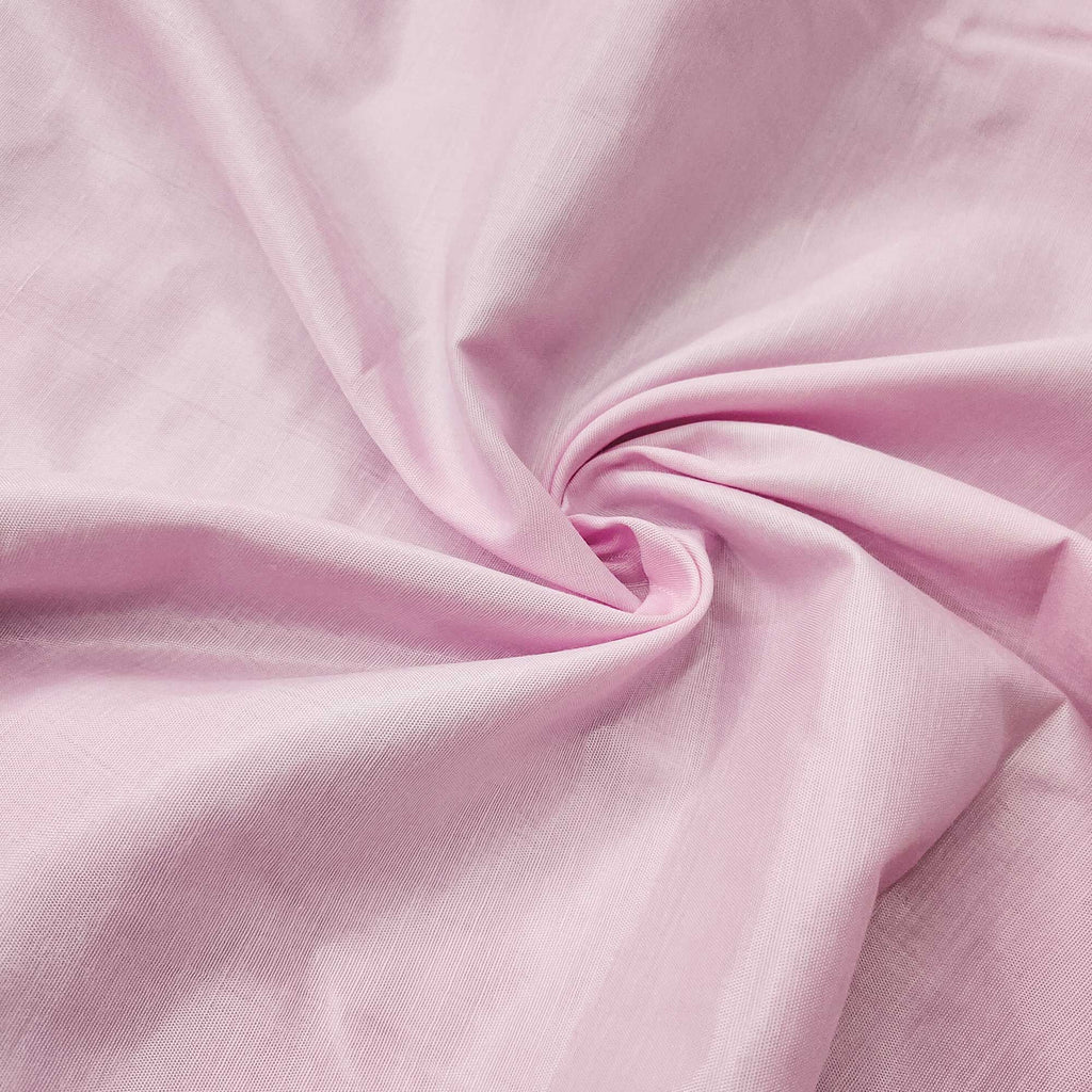 Pink Floral Sequin Embroidered Cotton Silk Dress Material