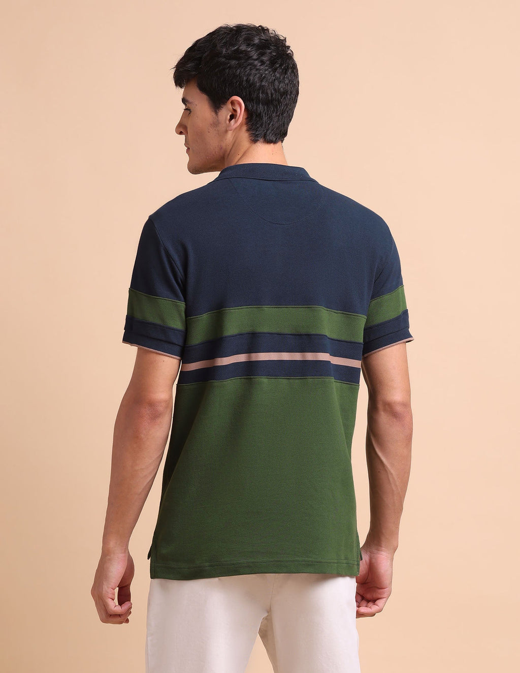 Colourblocked Slim Fit Polo Shirt