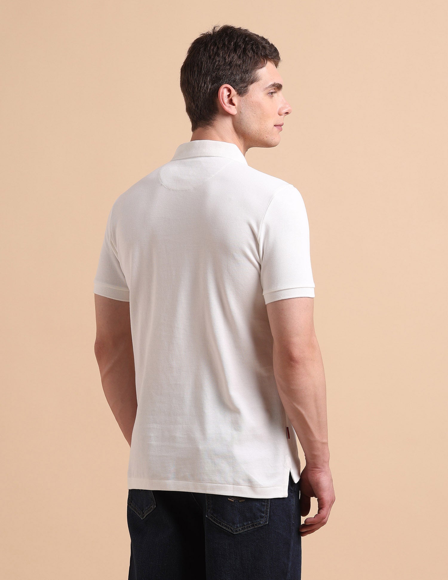 Brand Printed Pure Cotton Polo Shirt