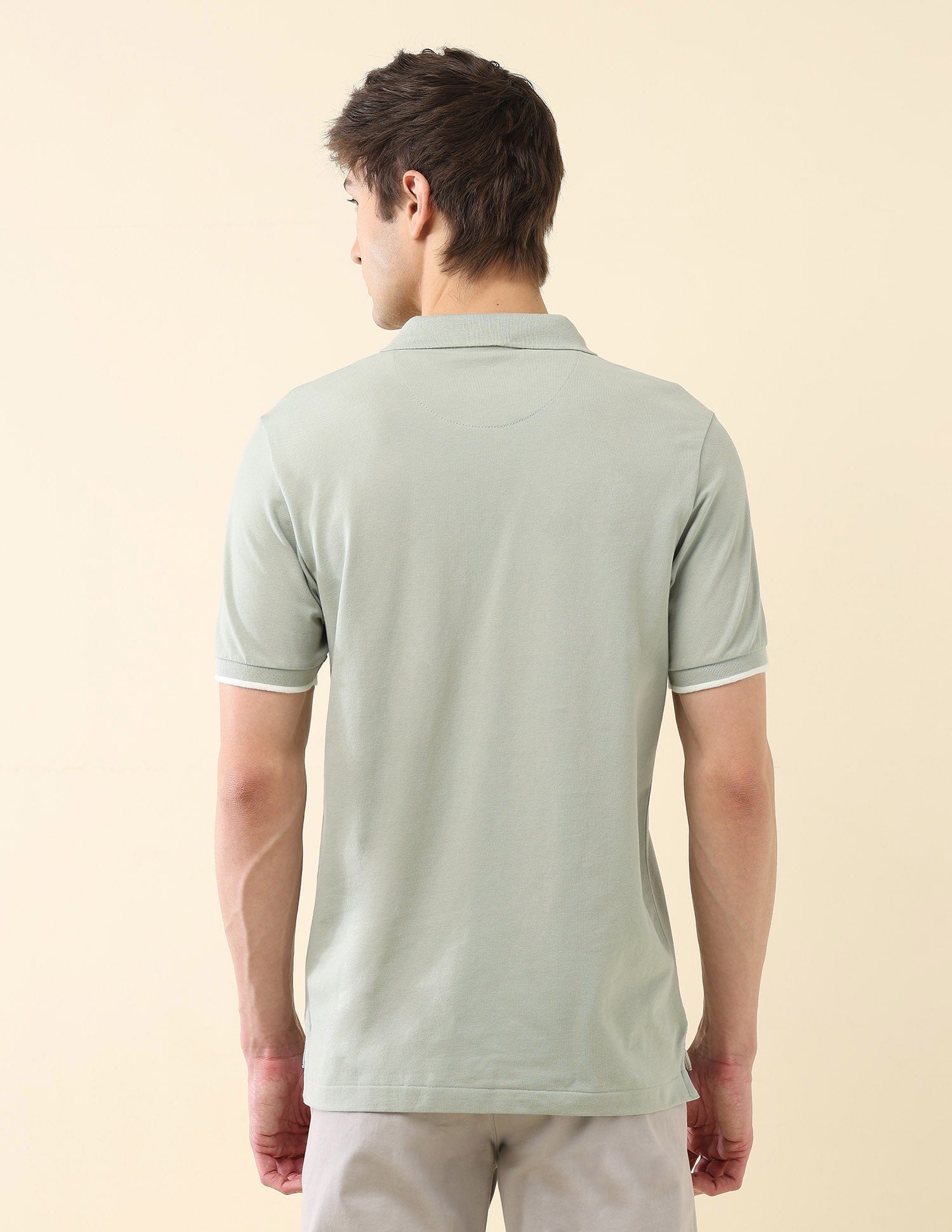 Brand Printed Slim Fit Classic Polo Shirt