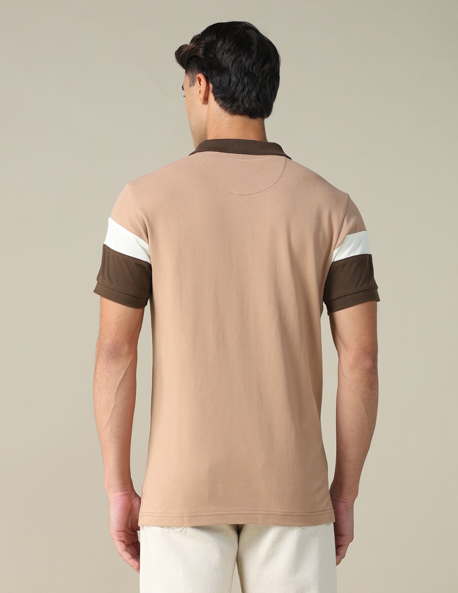 Colourblocked Regular Fit Polo Shirt