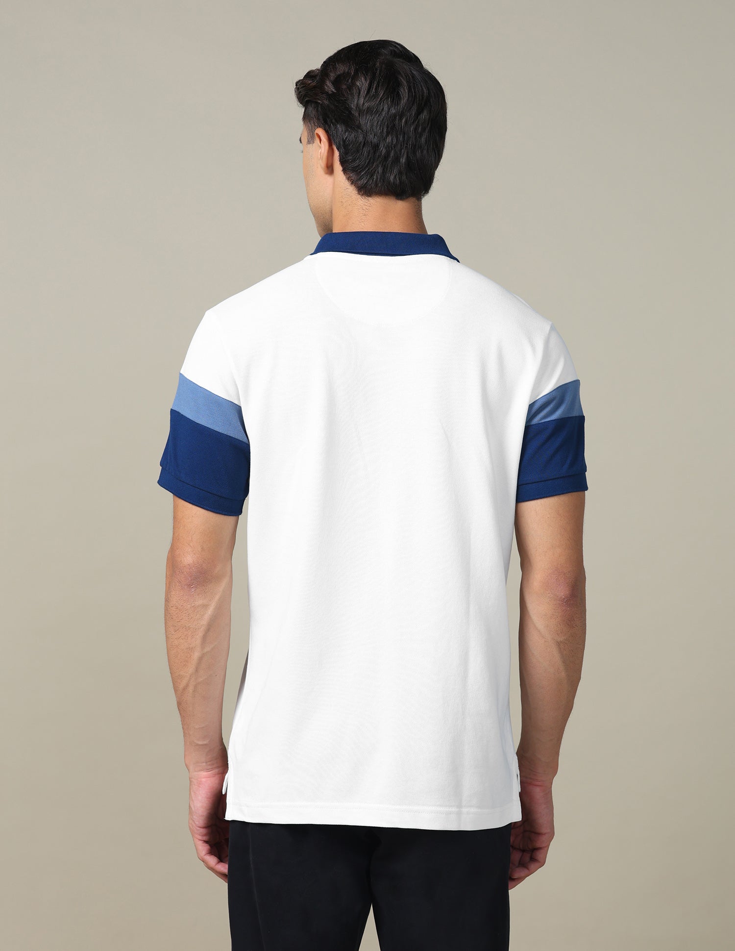 Colourblocked Regular Fit Polo Shirt