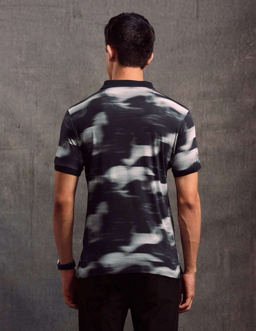 Abstract Printed Regular Fit Polo shirt