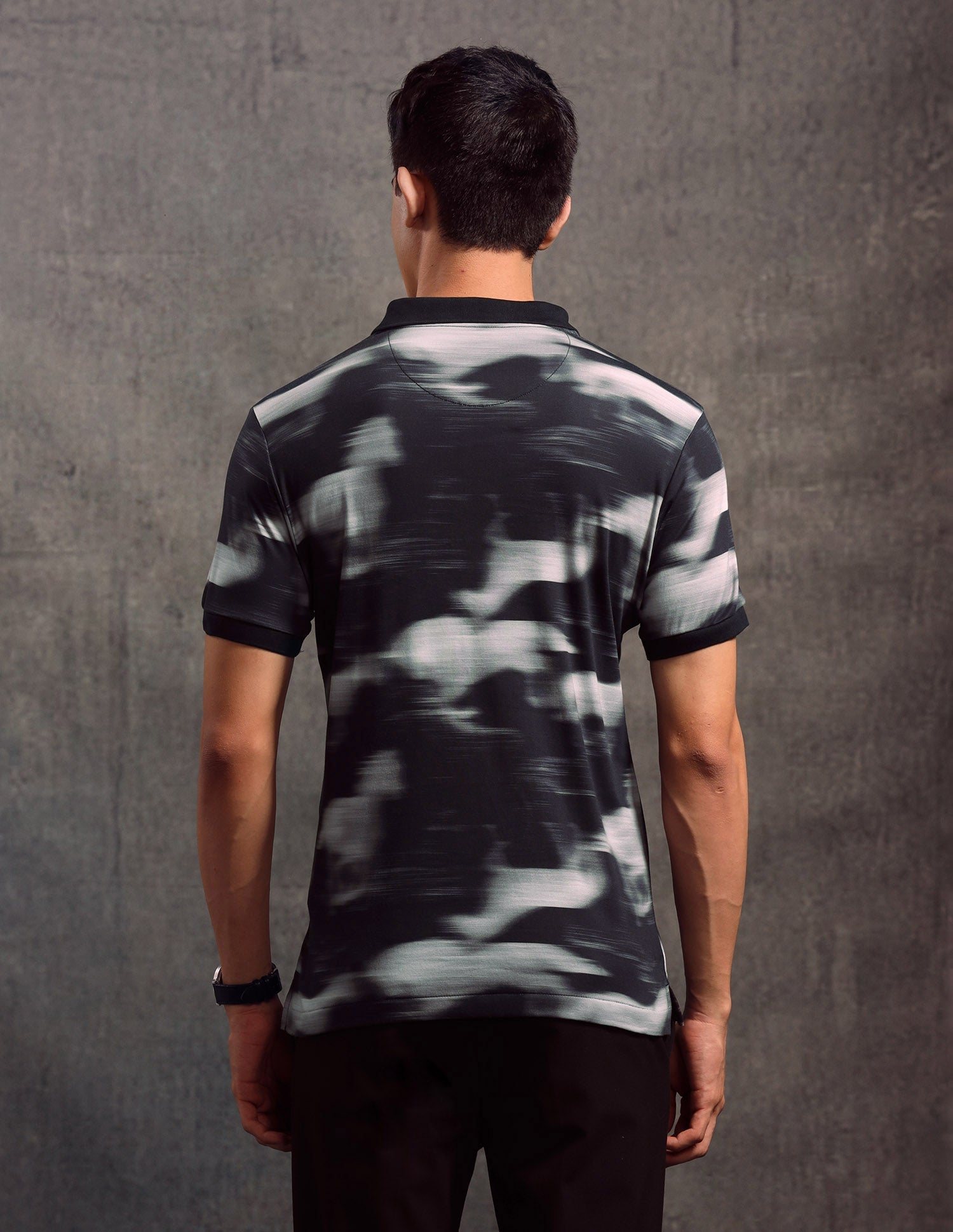 Abstract Printed Regular Fit Polo shirt