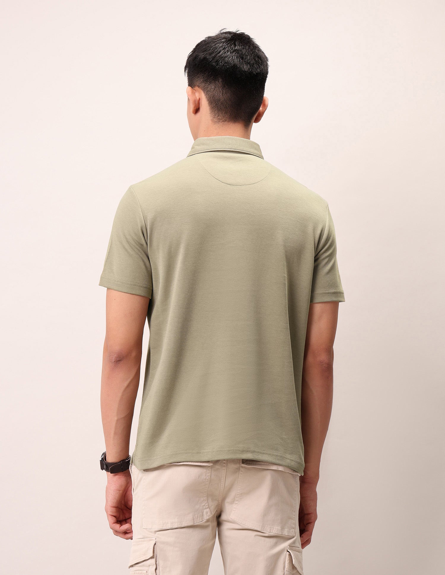 Brand Embossed Outdoor Polo Shirt