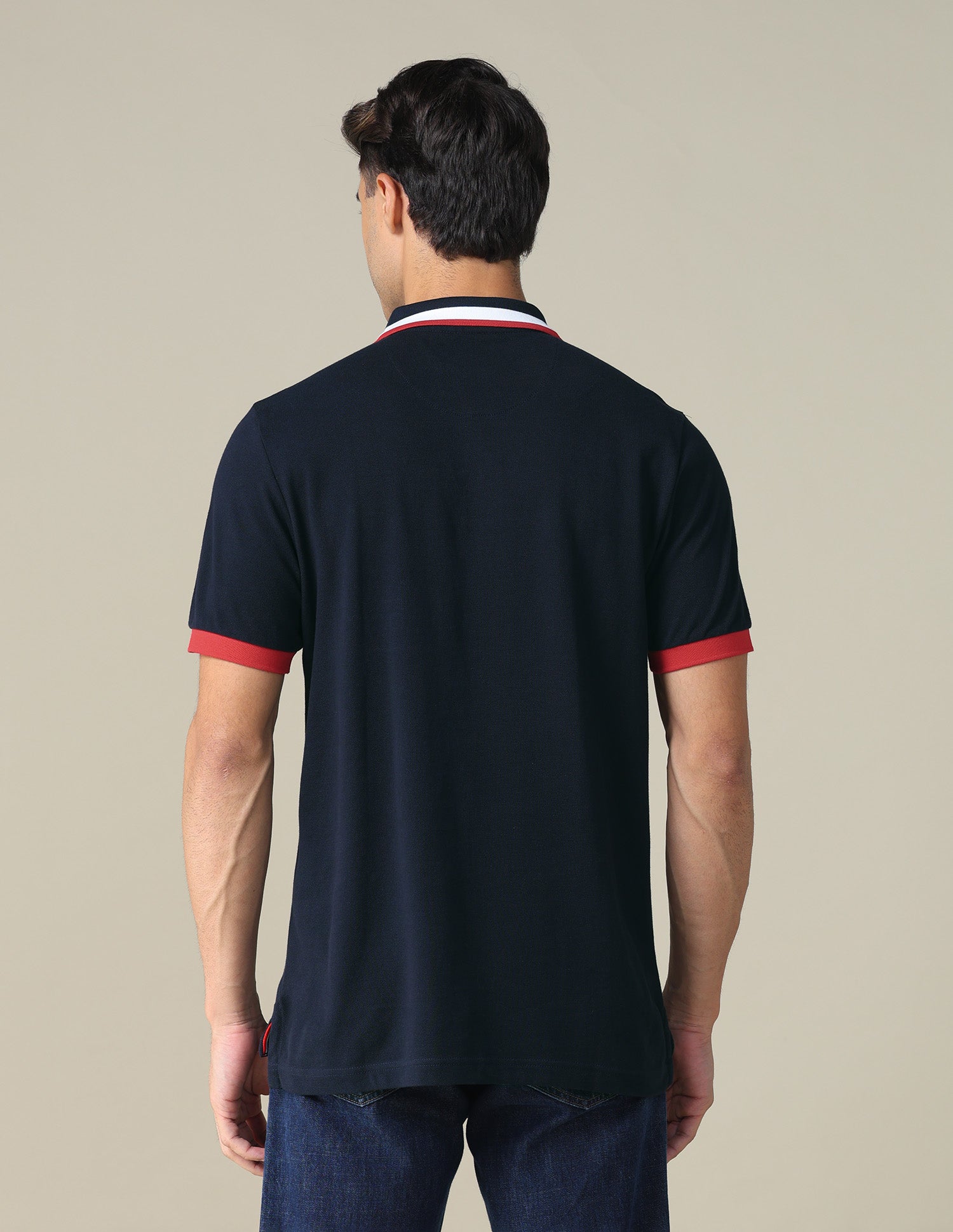 Brand Embroidered Regular Fit Polo Shirt