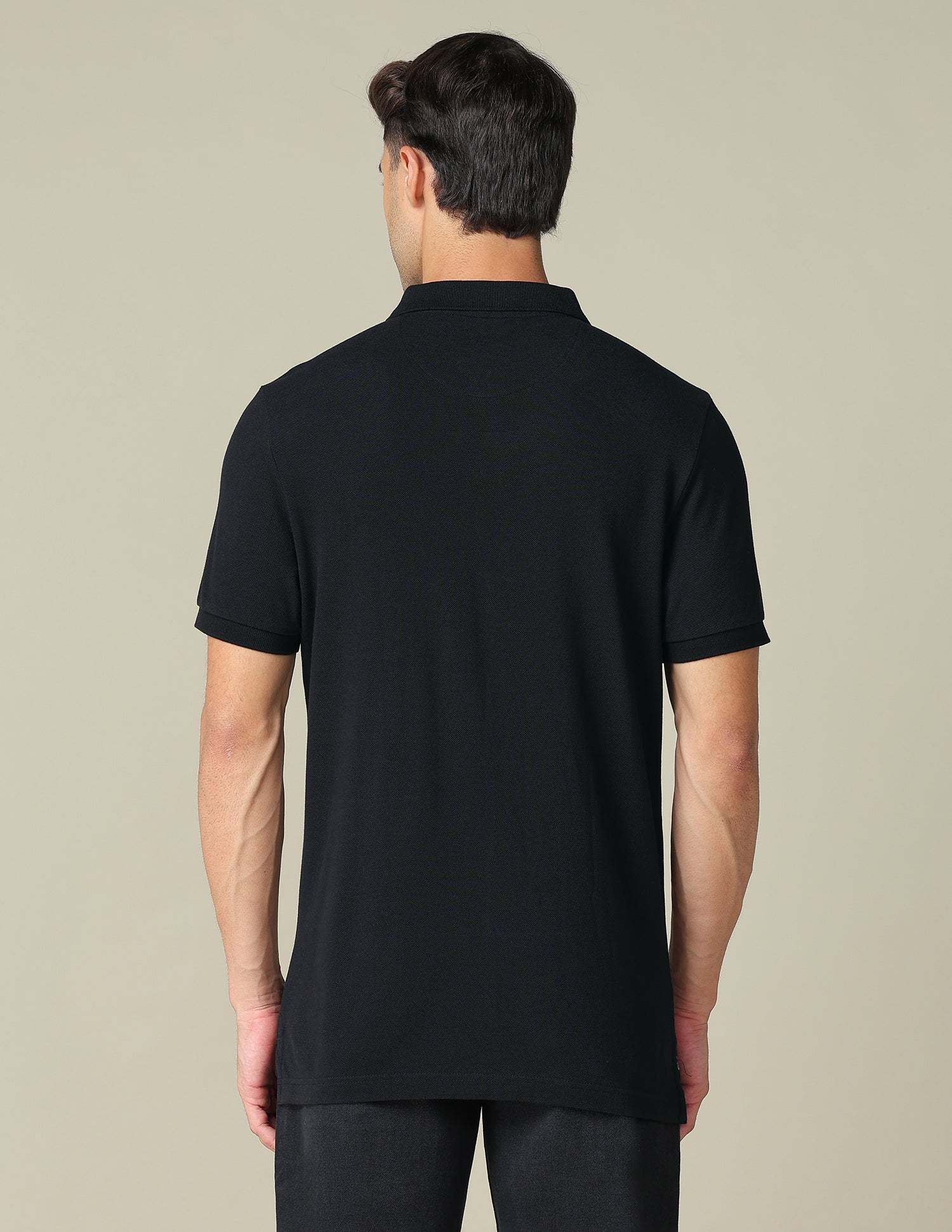 Muscle Fit Graphic Printed Polo Shirt