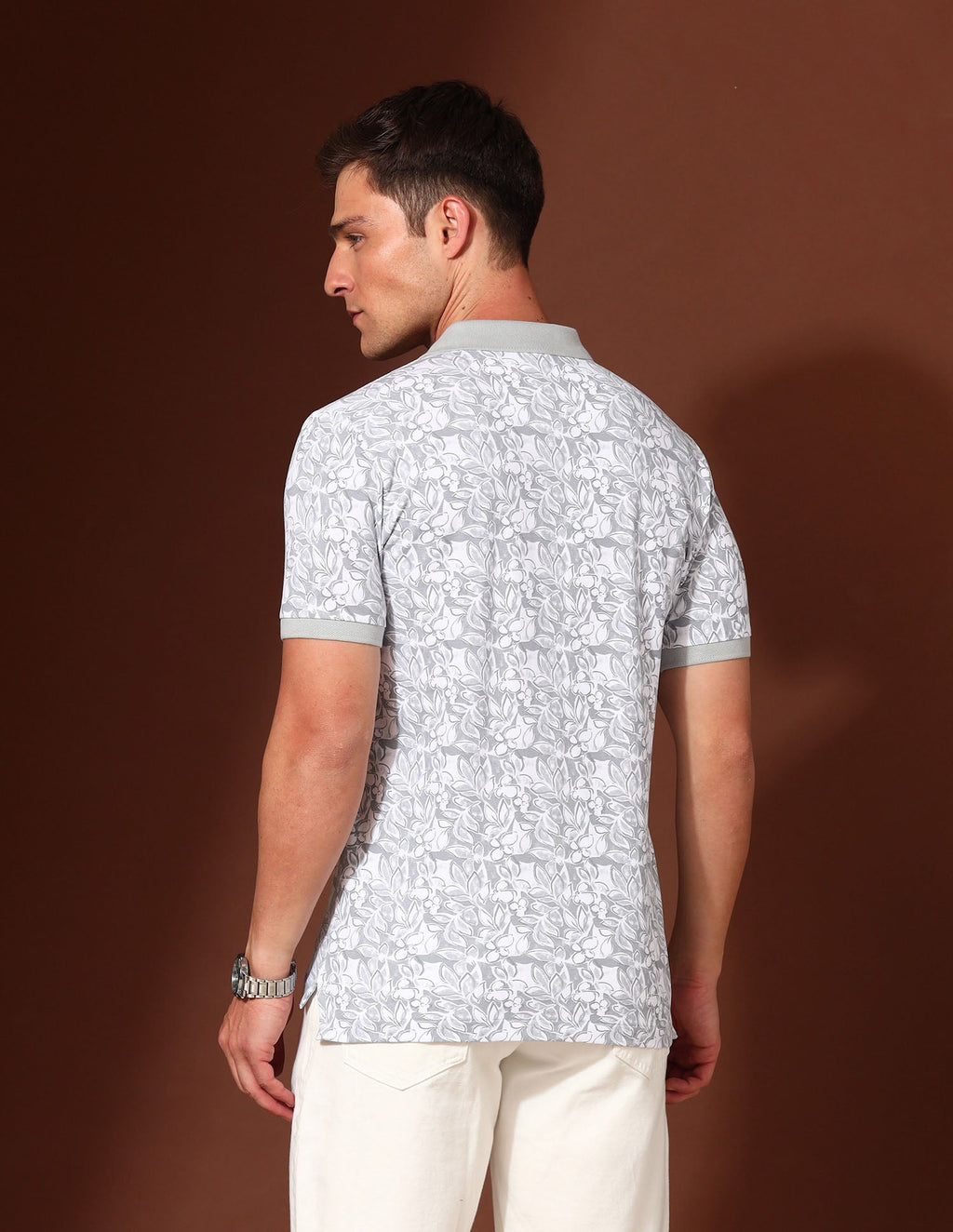 Floral Printed Working Holiday Polo Shirt