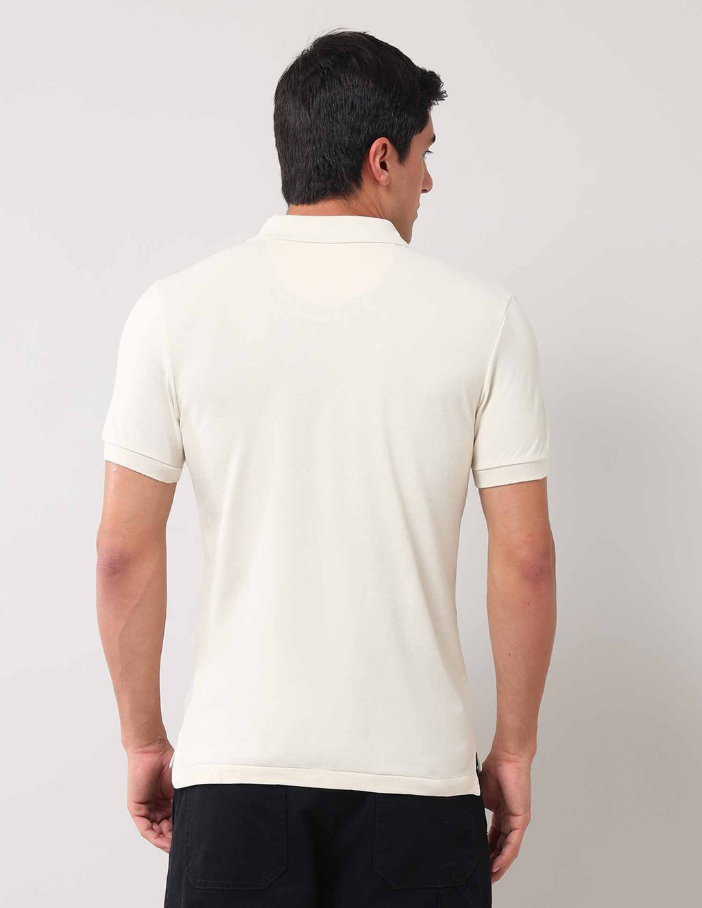 Brand Printed Muscle Fit Polo Shirt