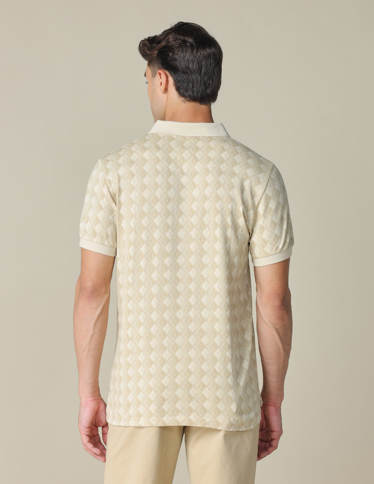 All-Over Printed Regular Fit Polo Shirt