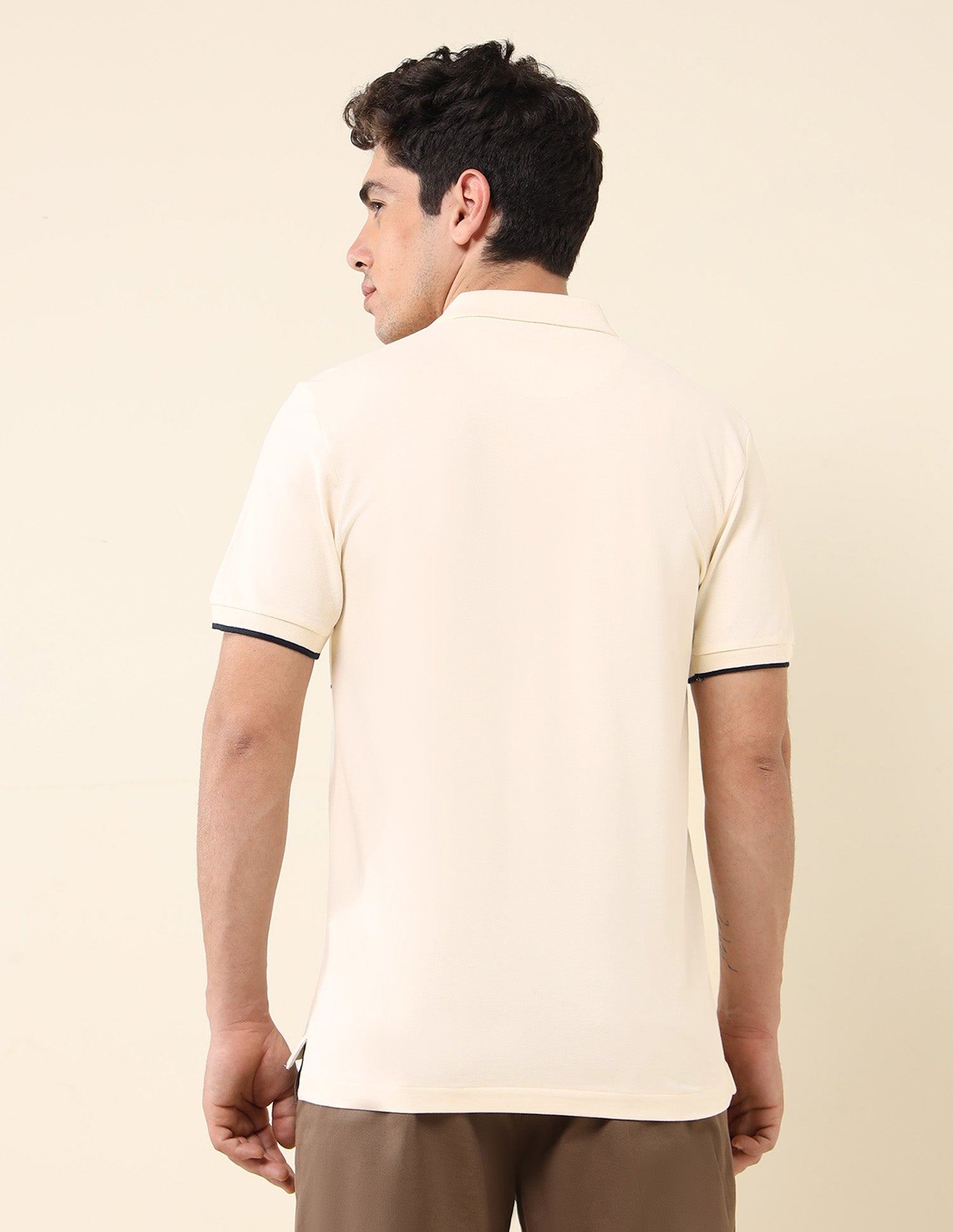 Brand Printed Slim Fit Classic Polo Shirt