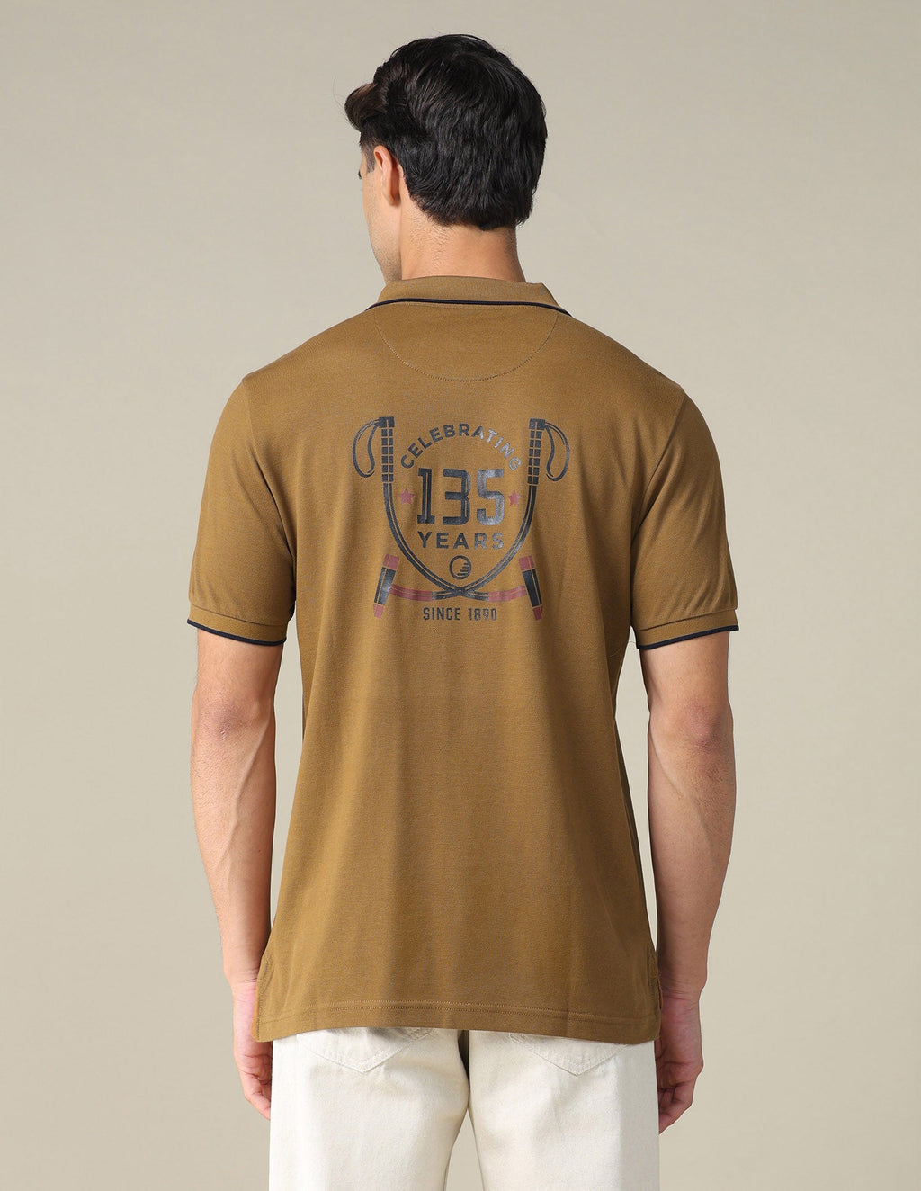 Graphic Printed Regular Fit Polo Shirt