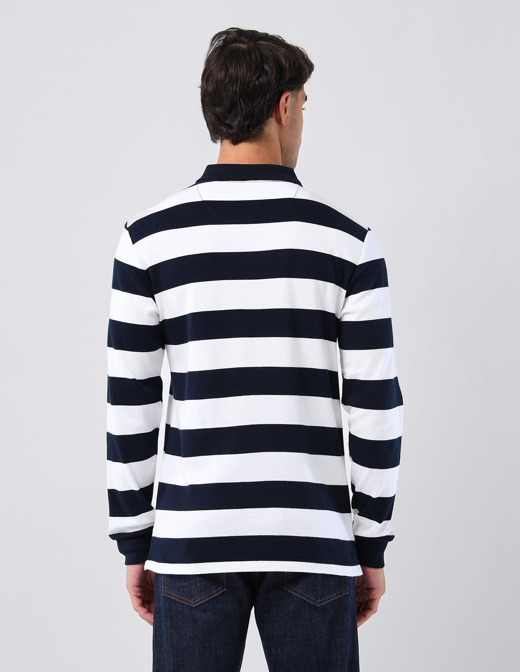 Horizontal Striped Regular Fit Polo Shirt