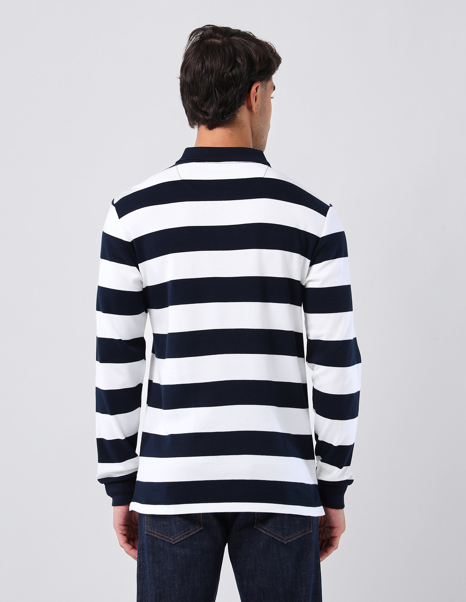 Horizontal Striped Regular Fit Polo Shirt