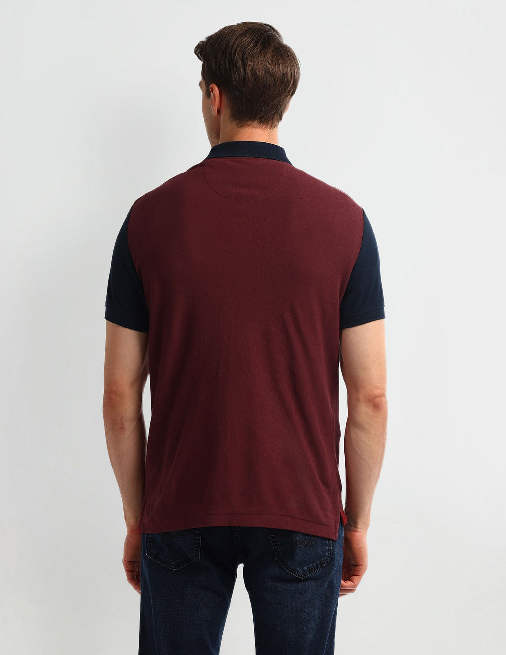 Muscle Fit Striped Polo Shirt