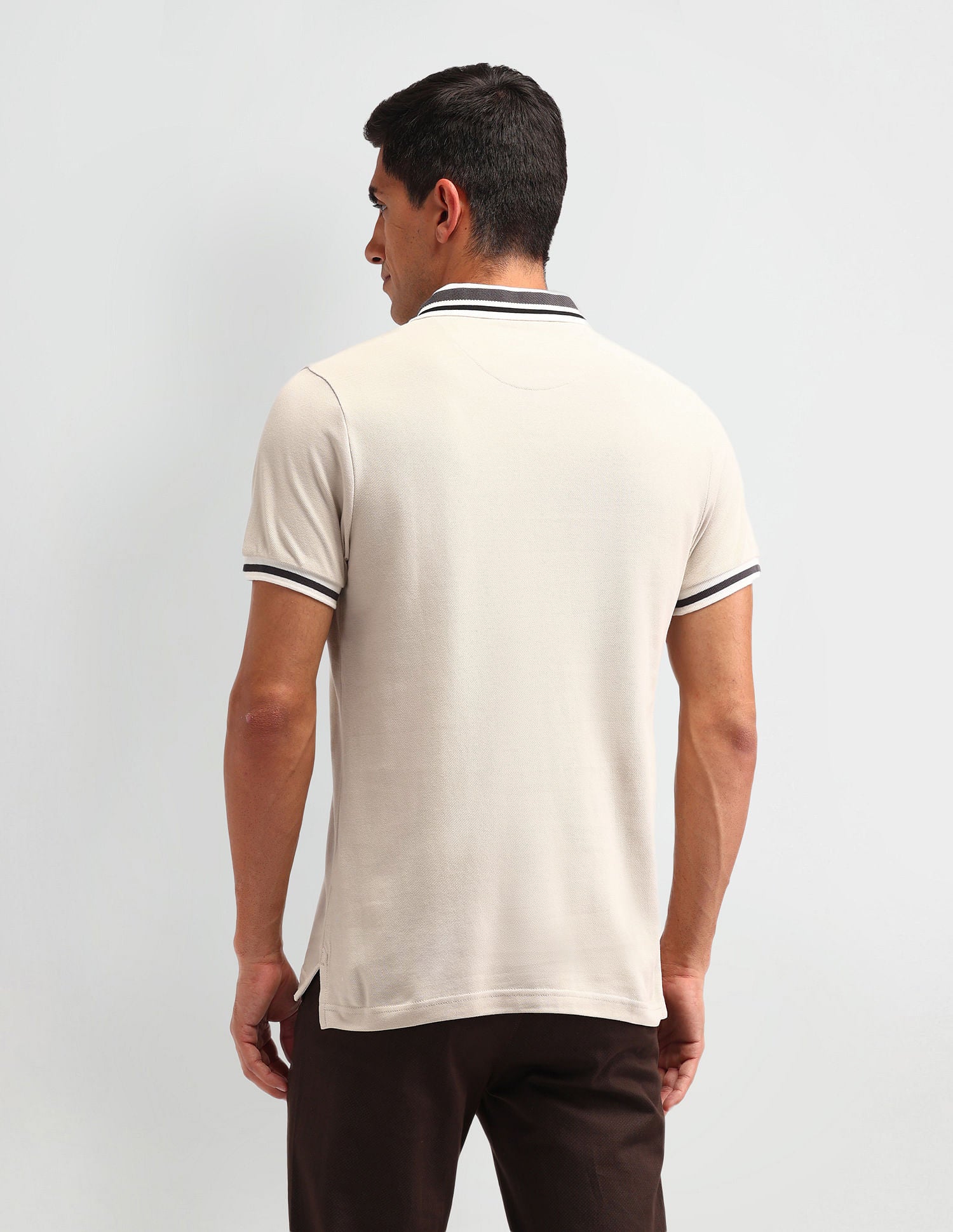 Outdoor Muscle Fit Solid Polo Shirt