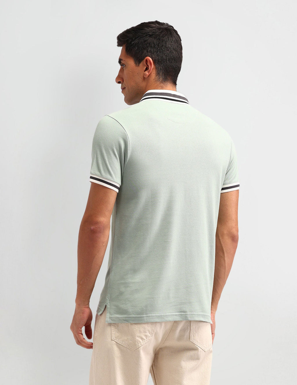 Outdoor Muscle Fit Solid Polo Shirt