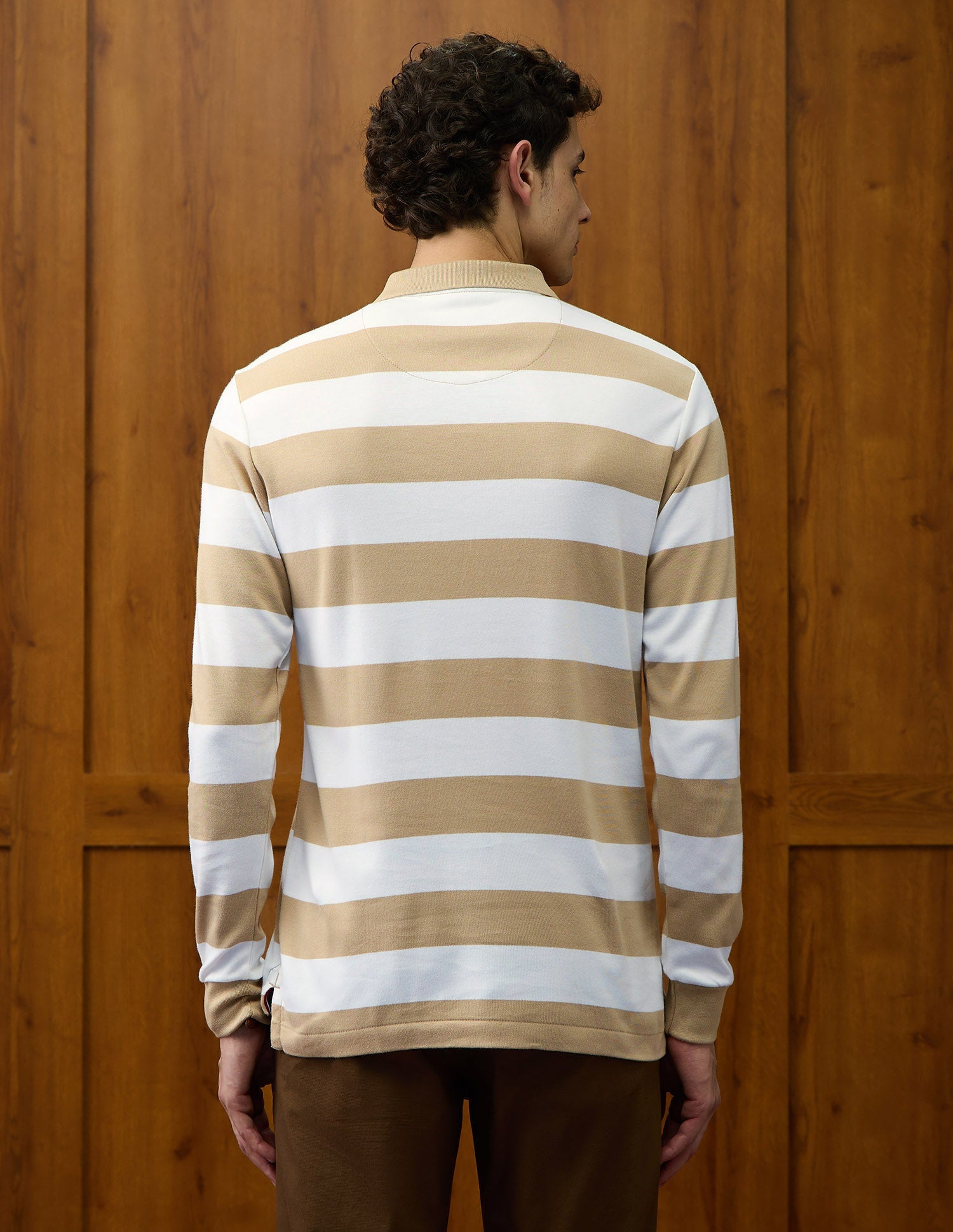 Horizontal Striped Varsity Theatre Polo Shirt