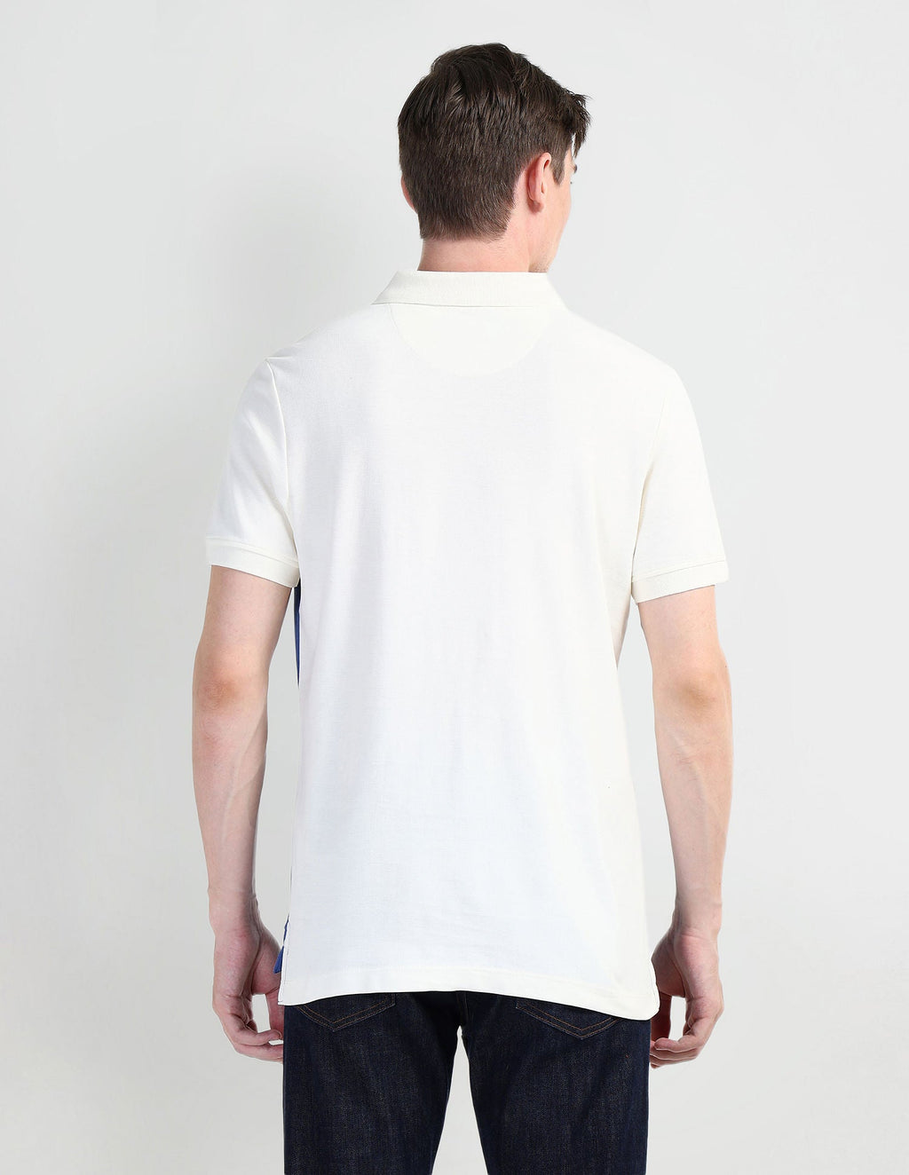 Muscle Fit Colour Blocked Polo Shirt