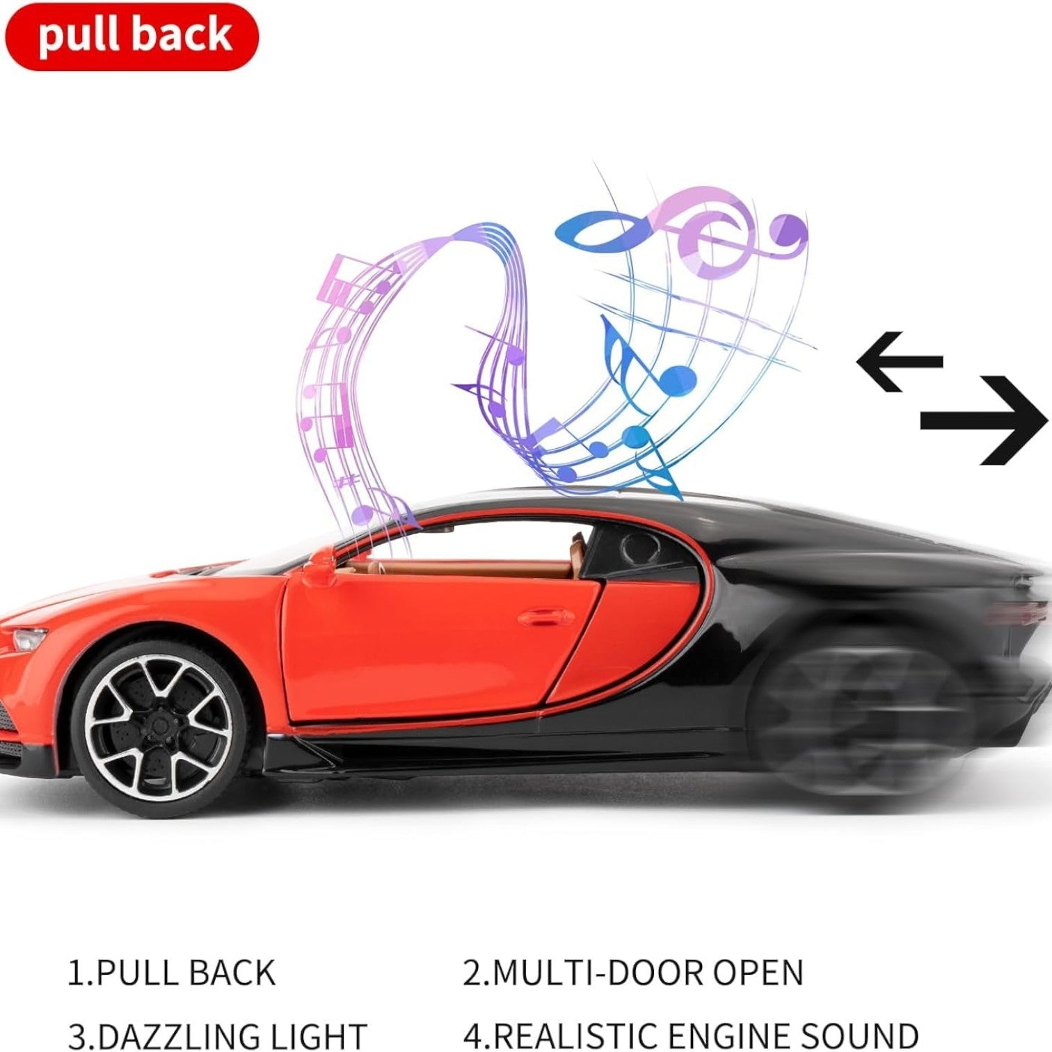 BUGATTI CHIRON METAL 1:24  DIE-CAST