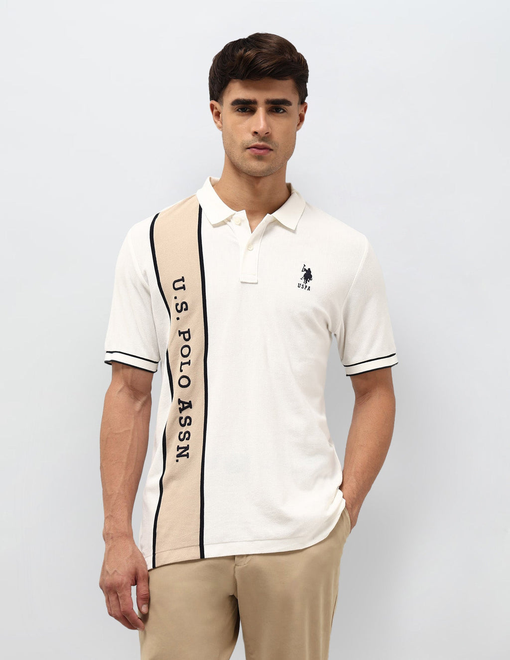 Brand Embroidered Regular Fit Polo Shirt