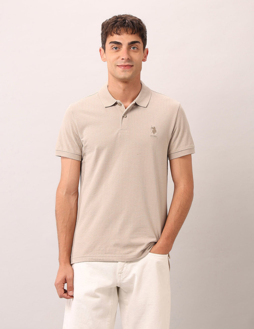 Muscle Fit Work And Wander Polo Shirt