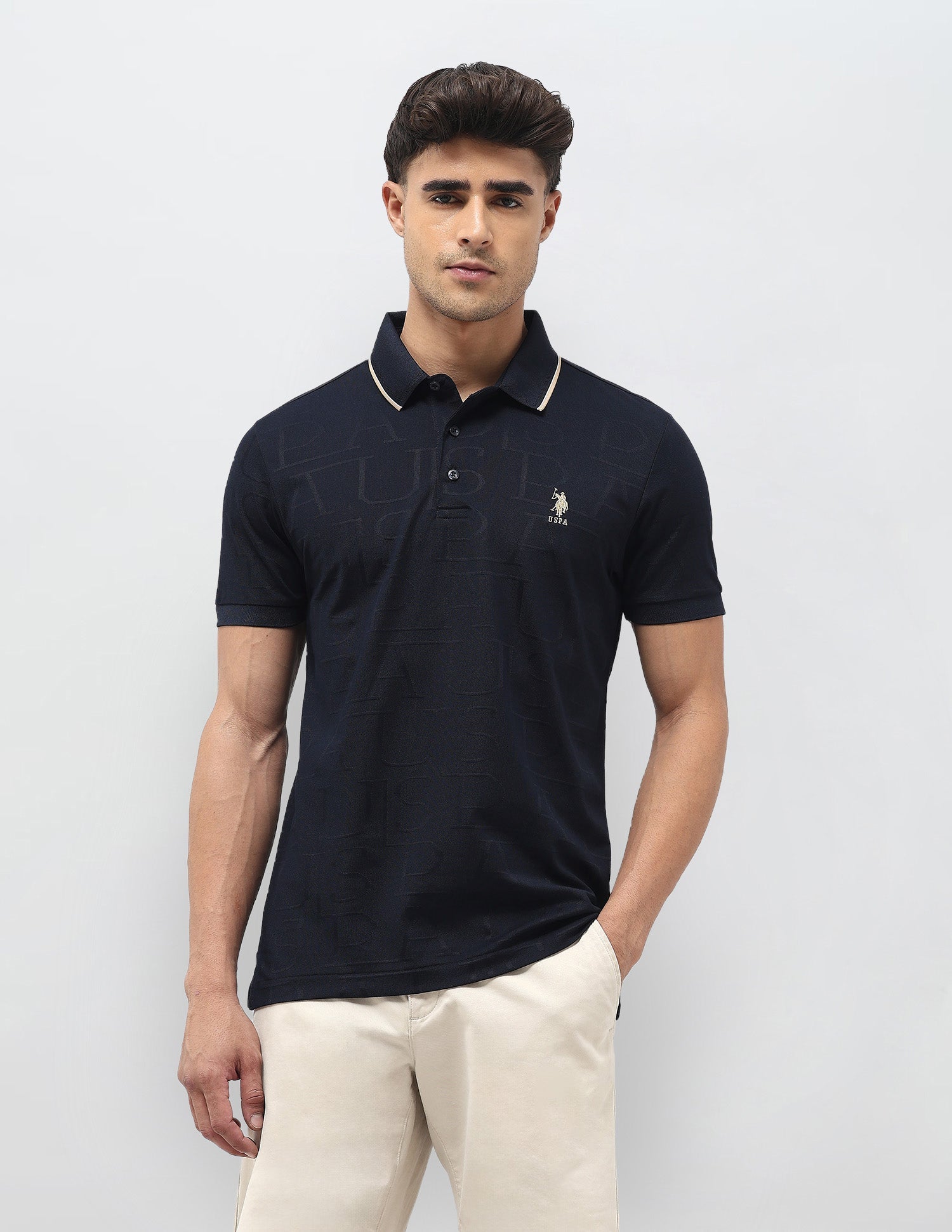 Brand Self Regular Fit Polo Shirt