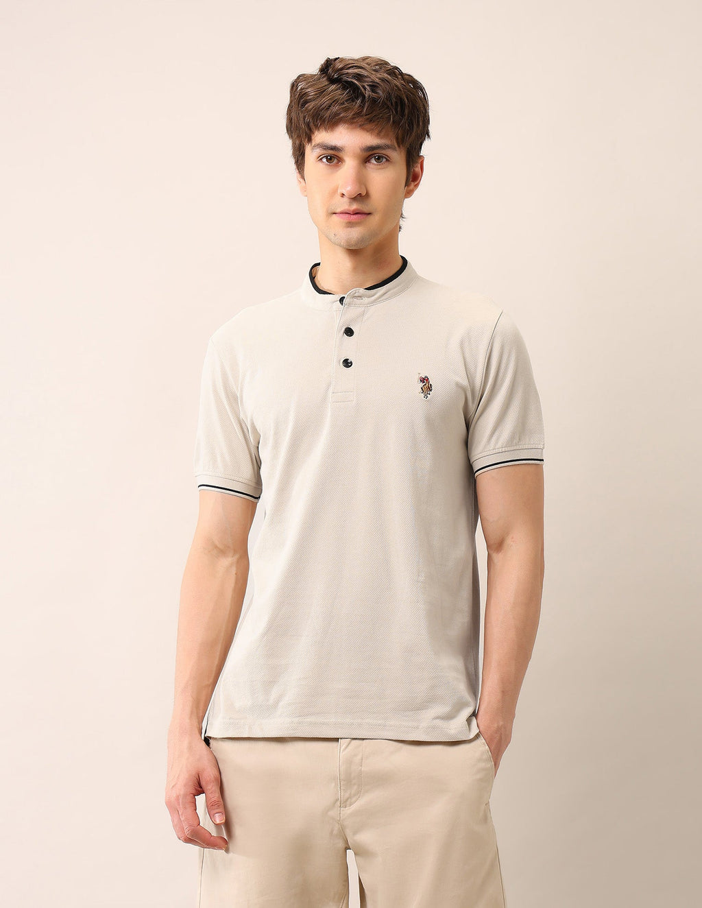 Muscle Fit Pure Cotton Polo Shirt