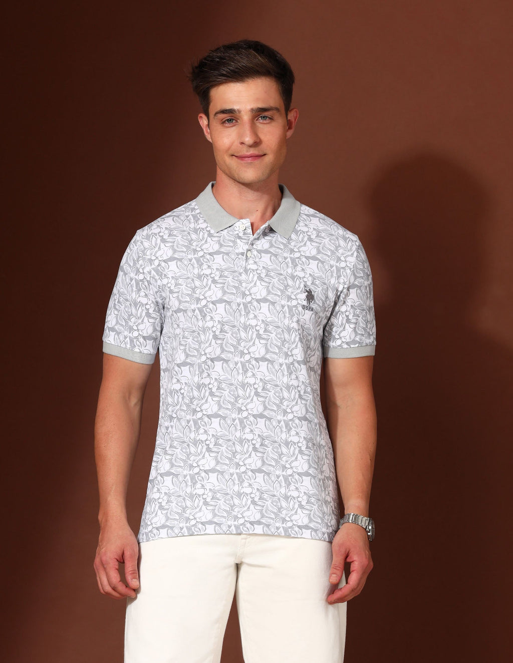 Floral Printed Working Holiday Polo Shirt
