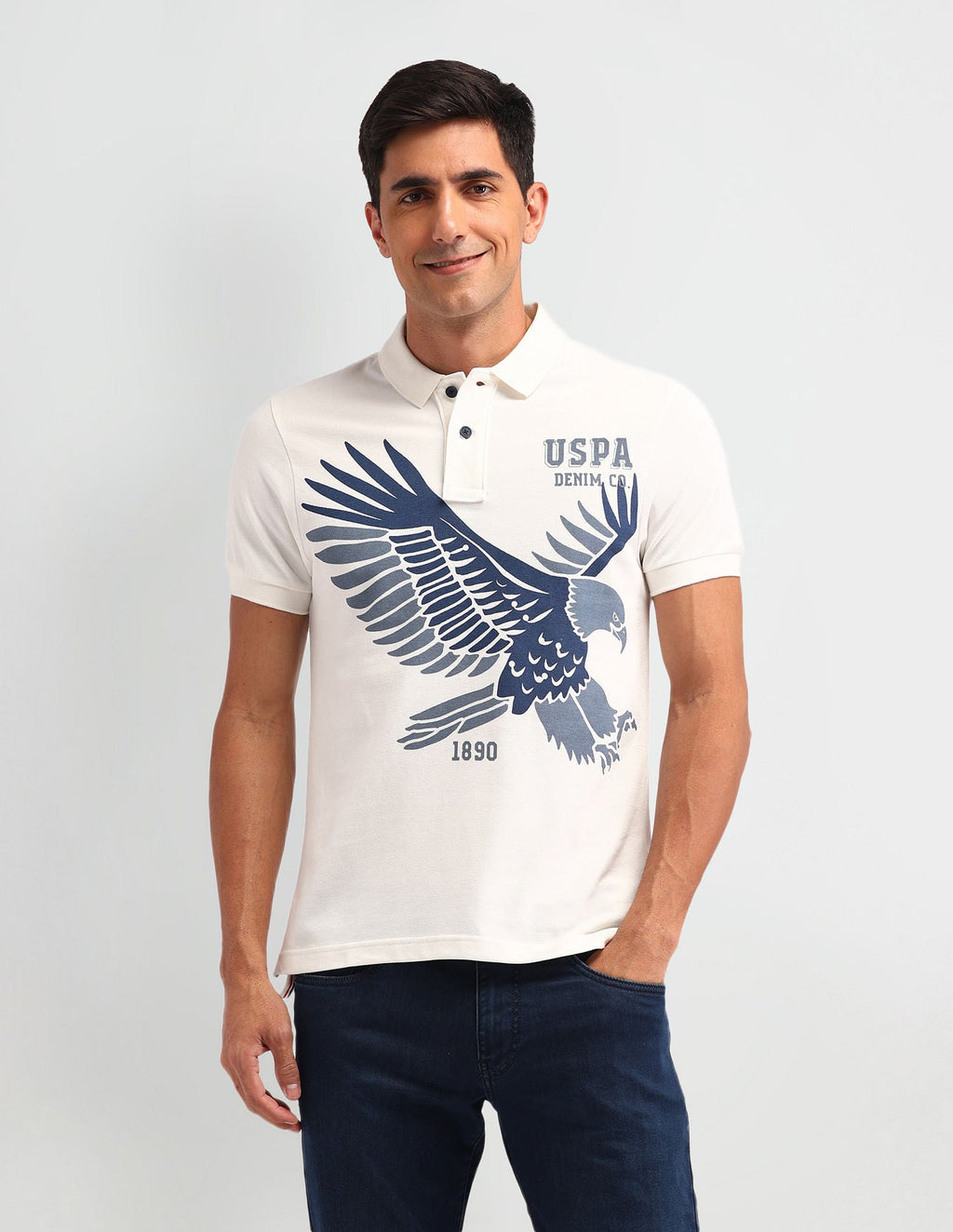 Americana Muscle Fit Brand Polo Shirt