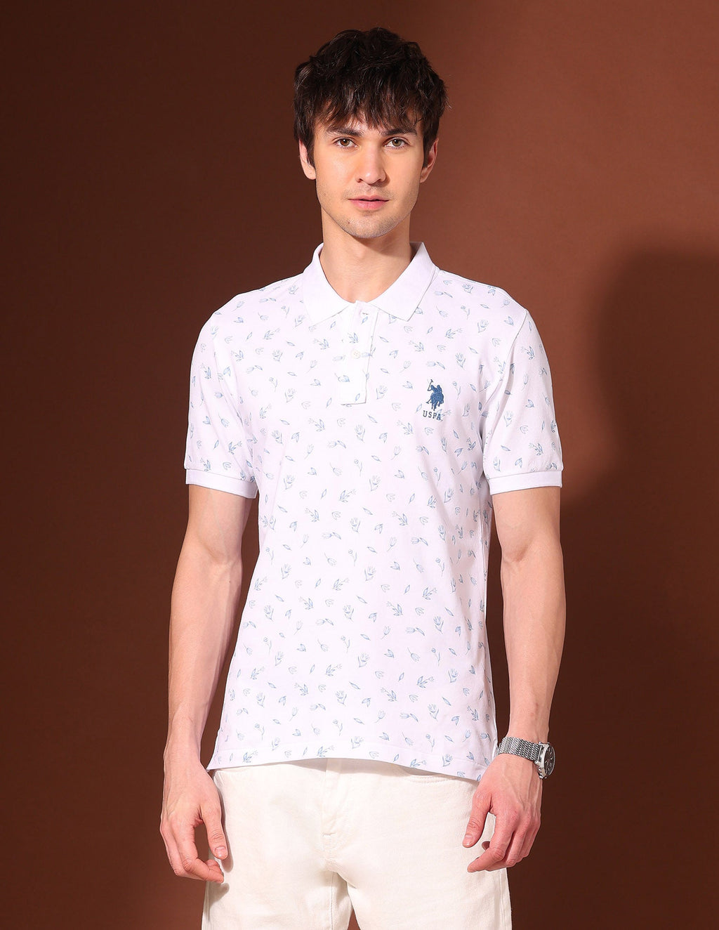 Floral Printed Working Holiday Polo Shirt