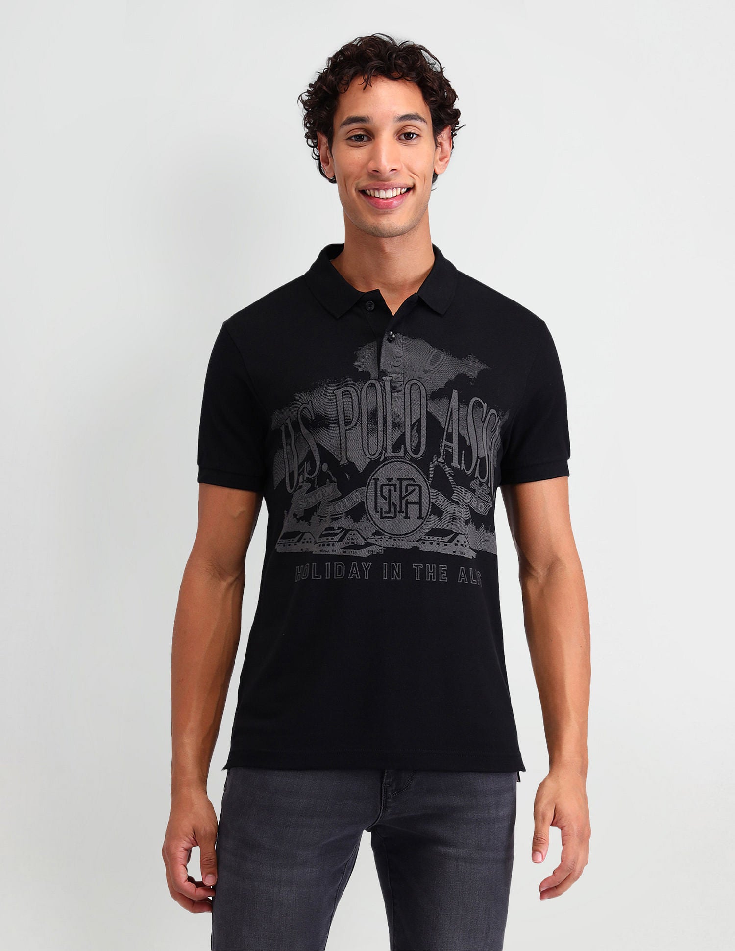 Outdoor Muscle Fit Brand Polo Shirt