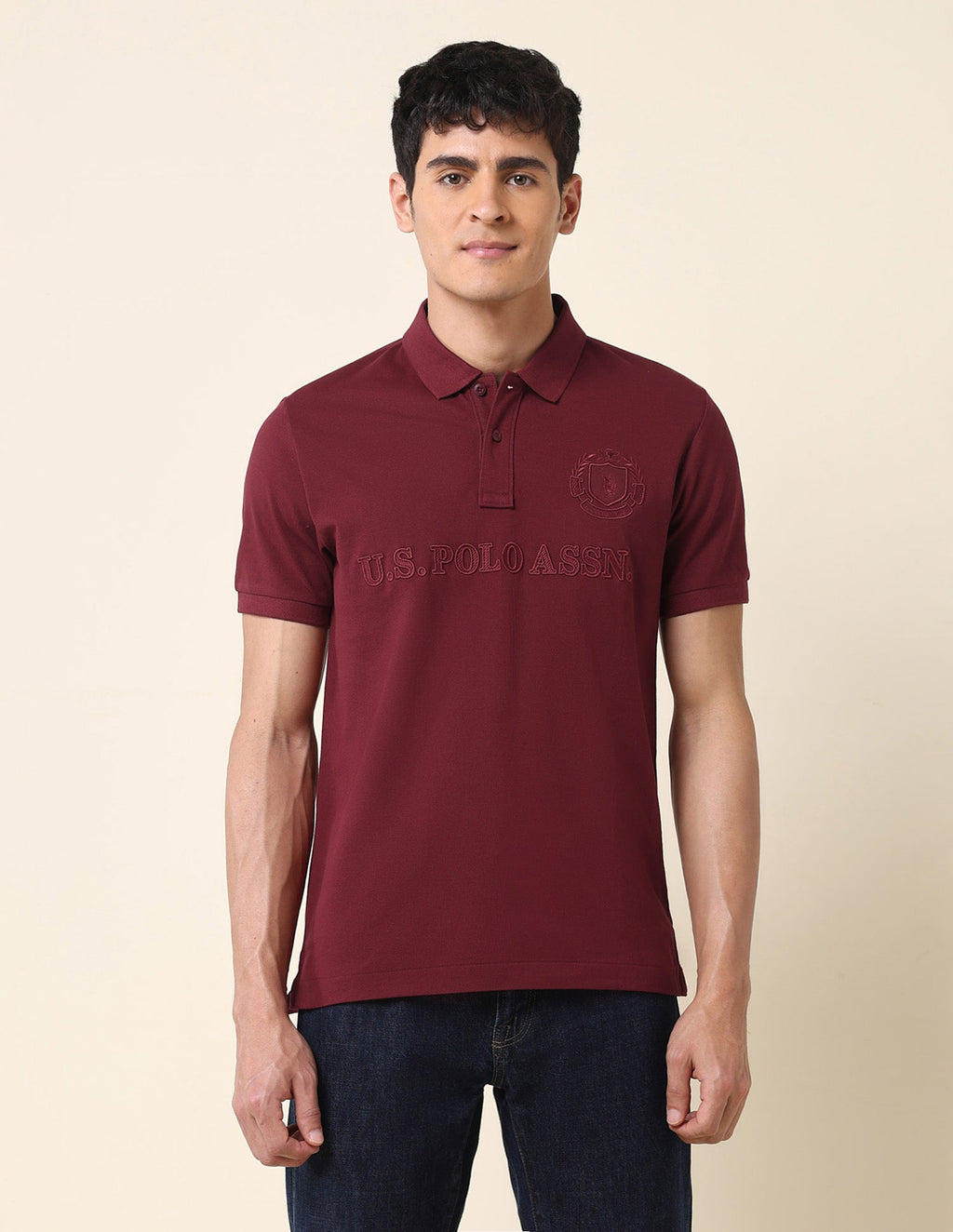 Brand Embroidered Classic Polo Shirt