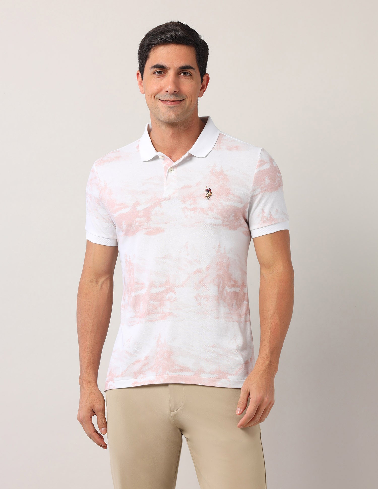 Abstract Americana Polo Shirt