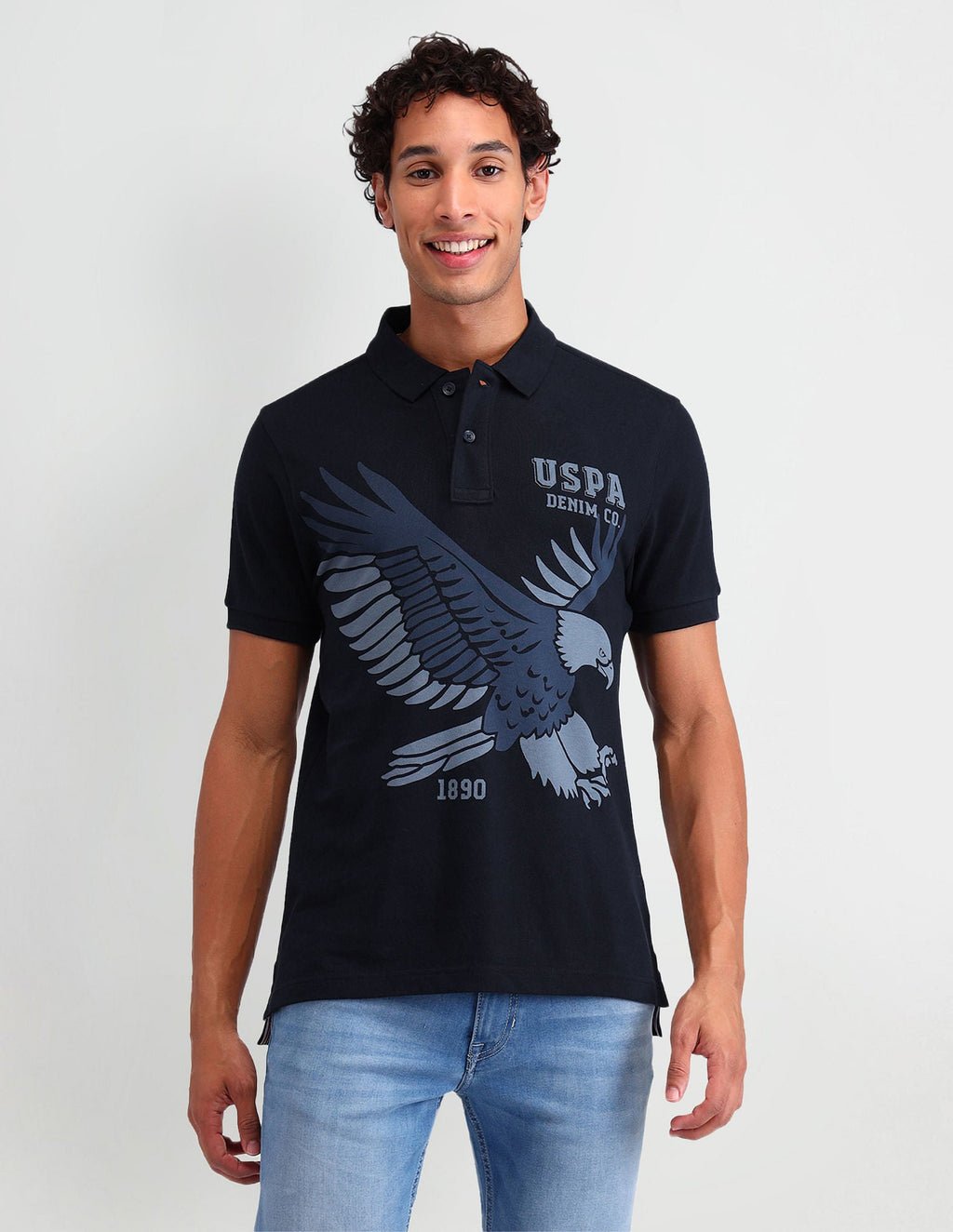 Americana Muscle Fit Brand Polo Shirt