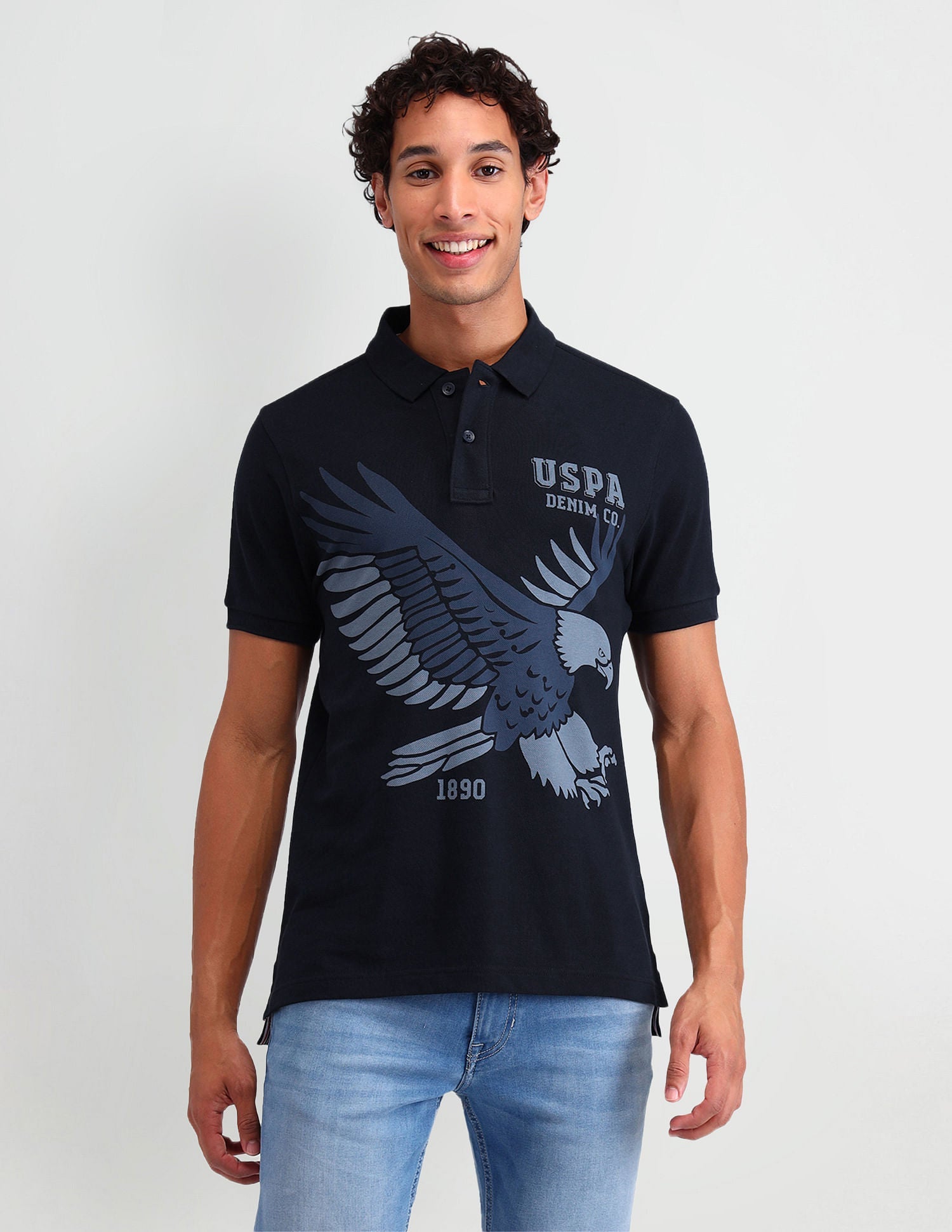 Americana Muscle Fit Brand Polo Shirt