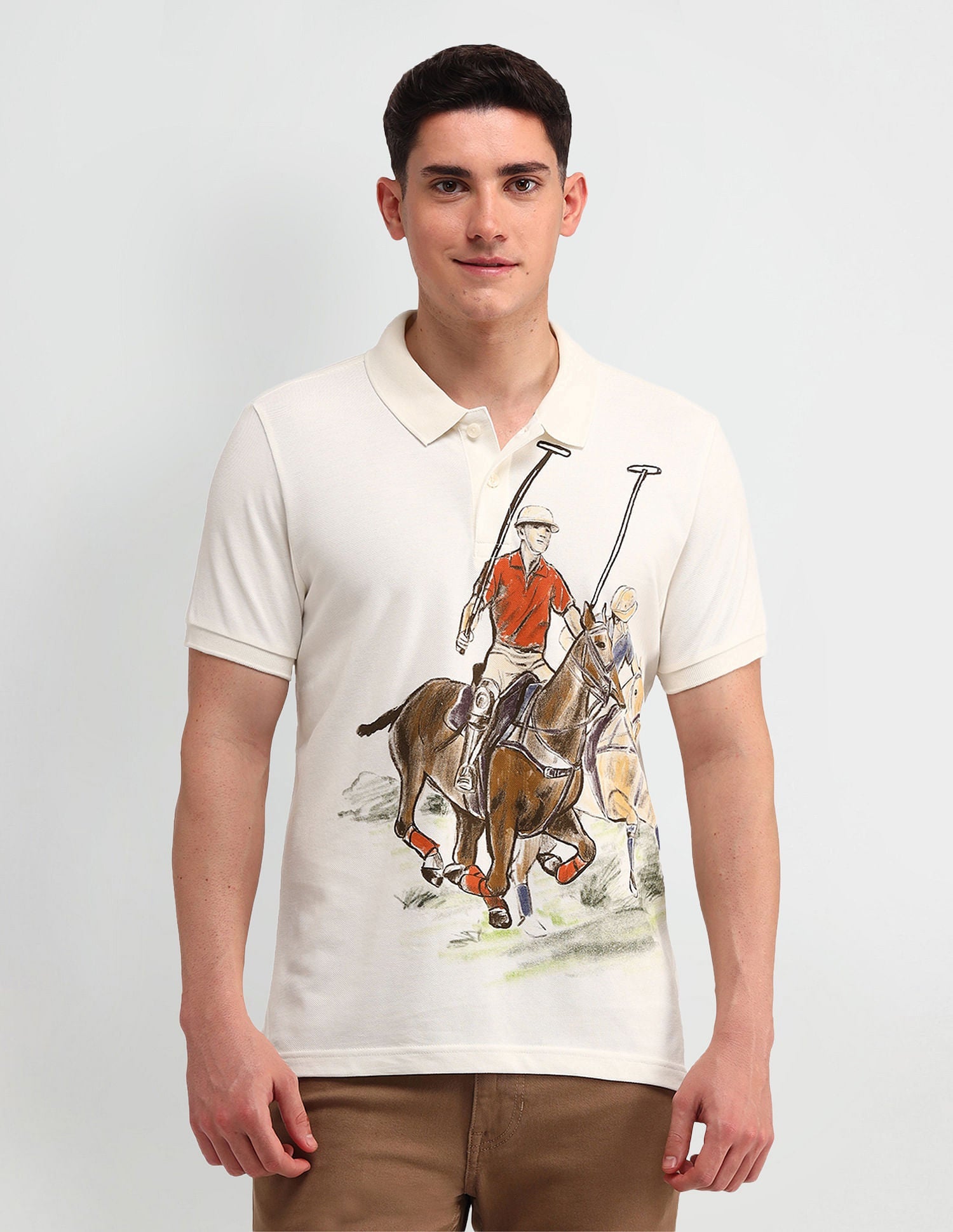 Outdoor Muscle Fit Brand Polo Shirt