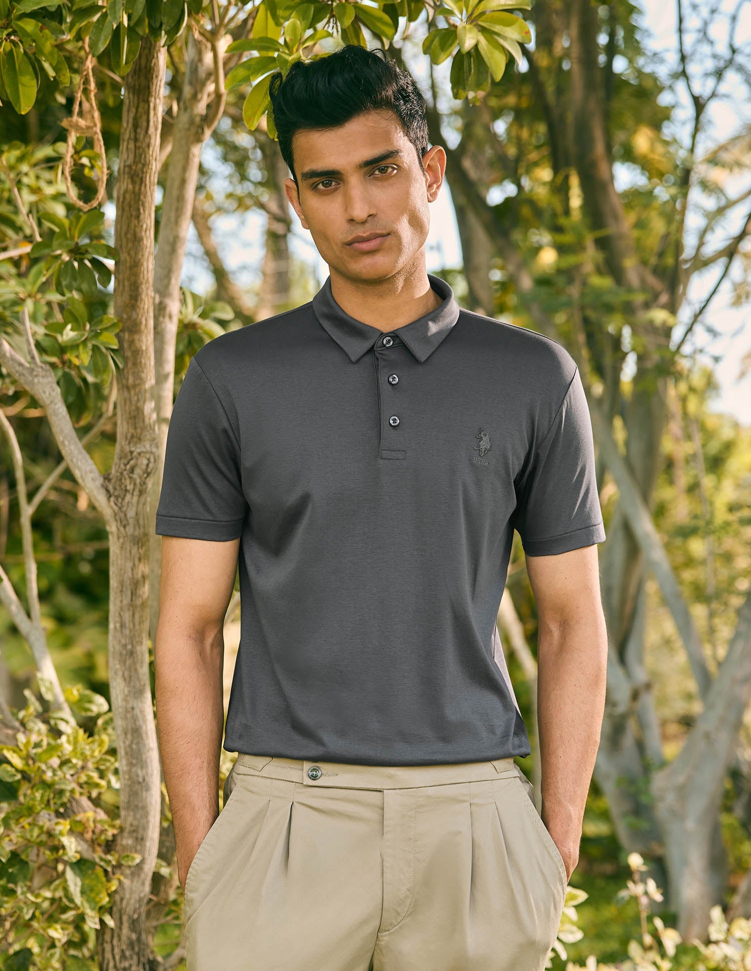 Pacho X Slim Fit Solid Polo Shirt