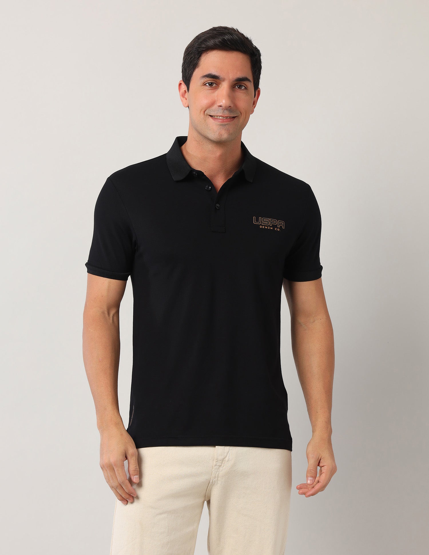 Muscle Fit Black Label Polo Shirt