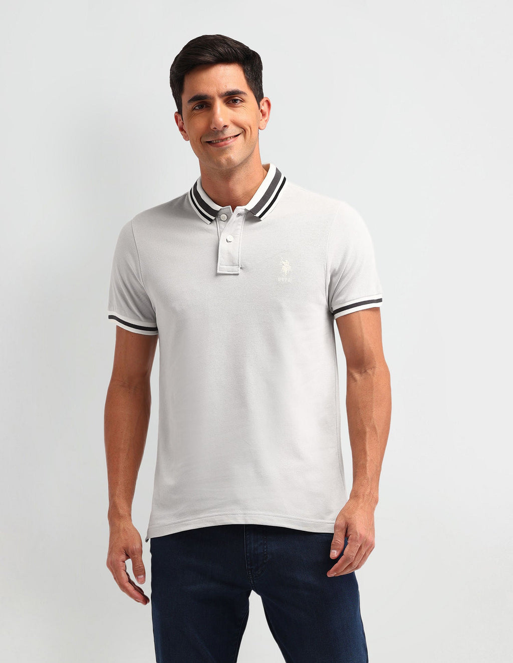 Outdoor Muscle Fit Solid Polo Shirt
