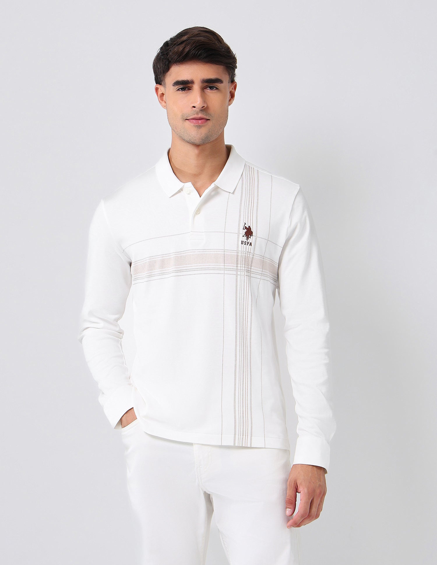 Checked Regular Fit Polo Shirt