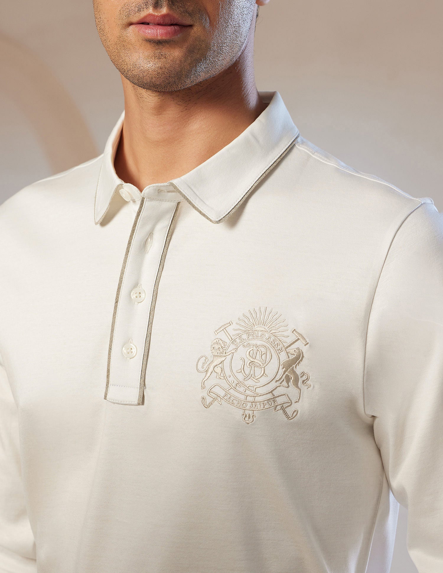 Pacho X Crest Logo Slim Fit Polo Shirt
