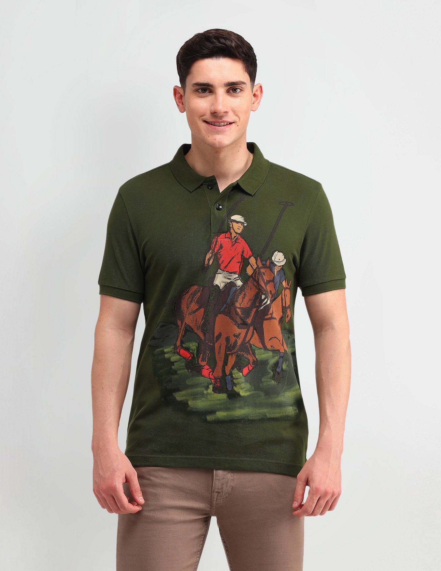 Outdoor Muscle Fit Brand Polo Shirt