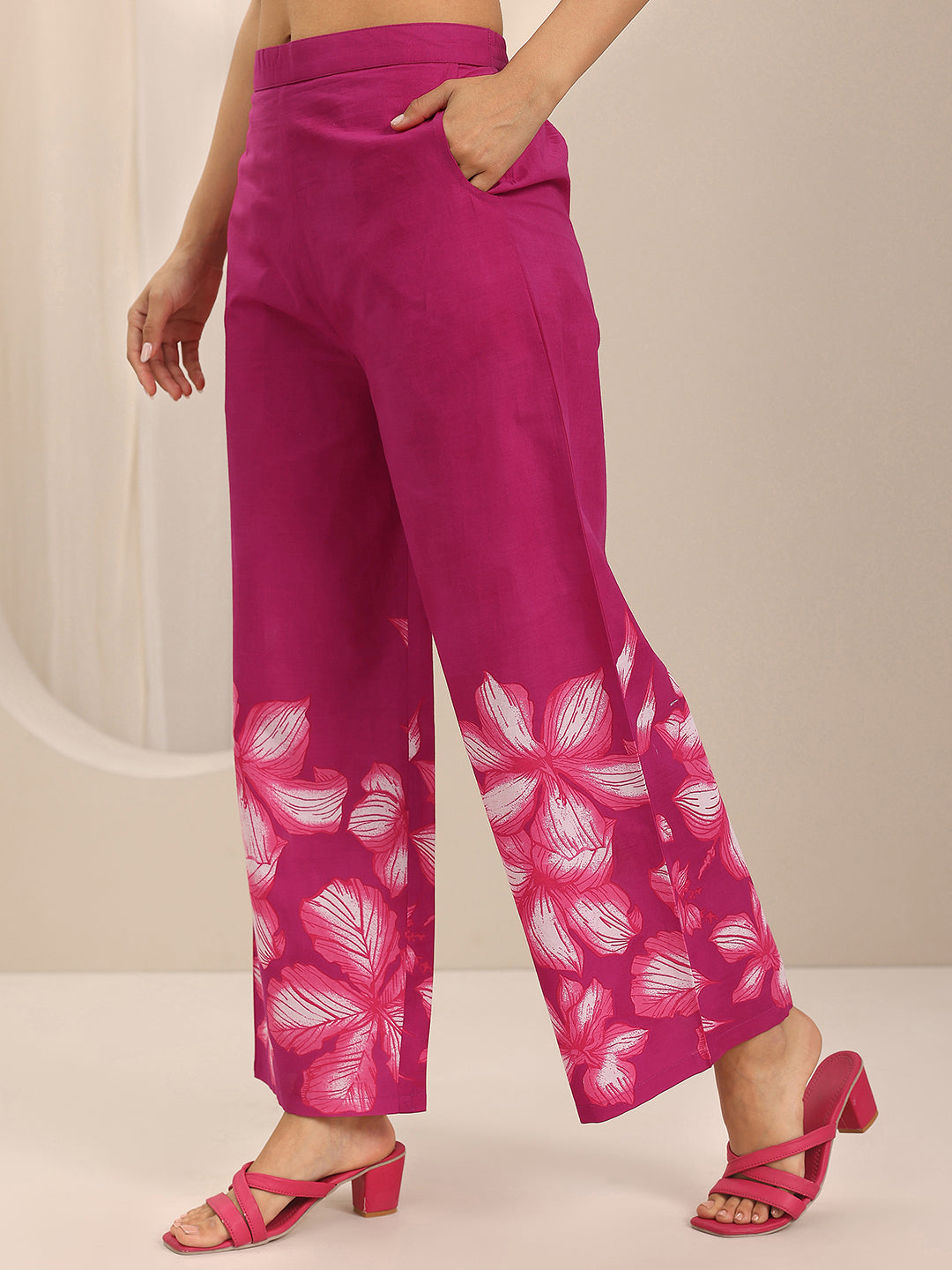 Pink Printed Cotton Co-Ord Sets