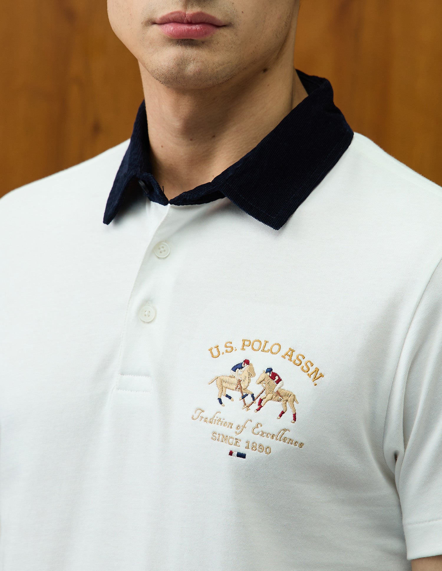Brand Embroidered Varsity Theatre Polo Shirt