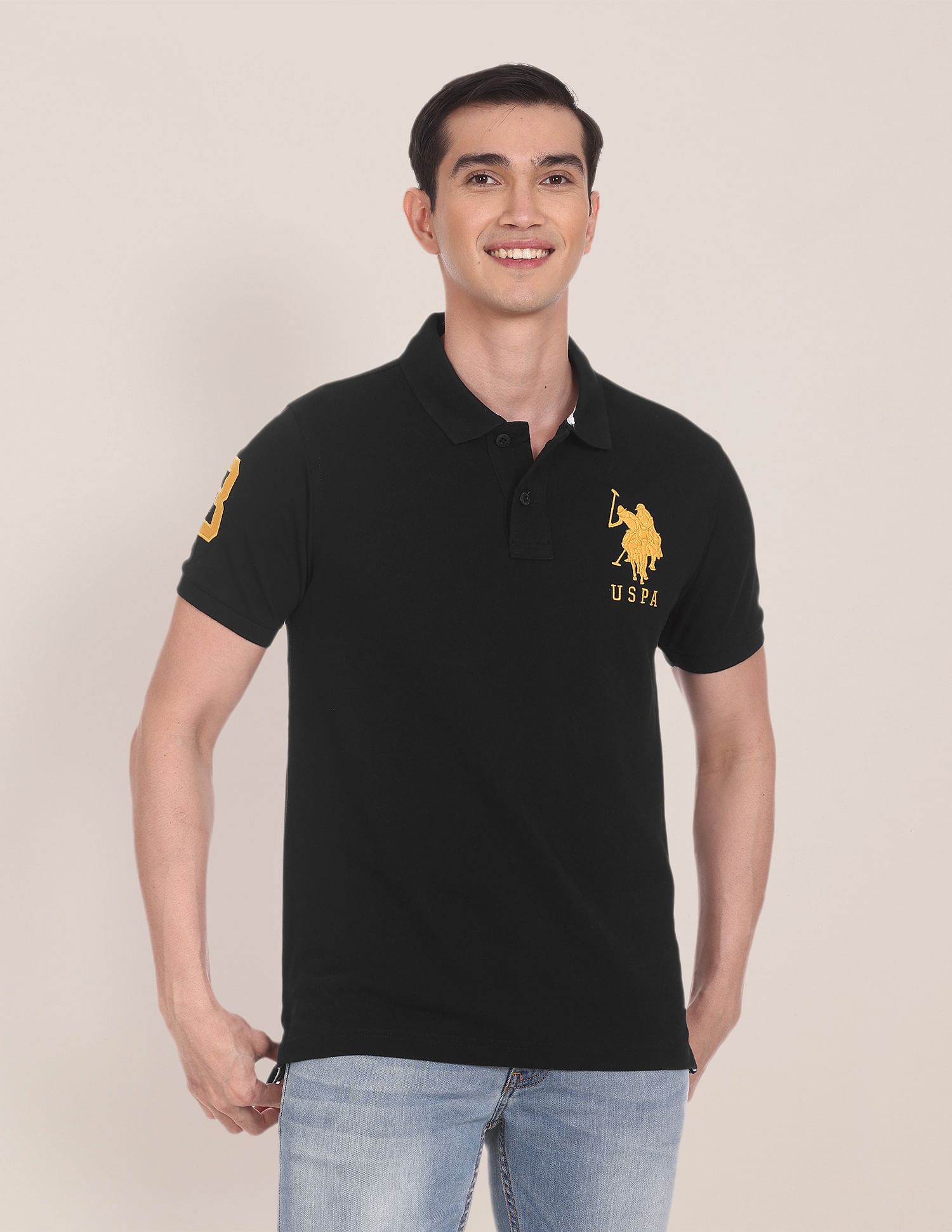 Compact Cotton Logo Polo Shirt