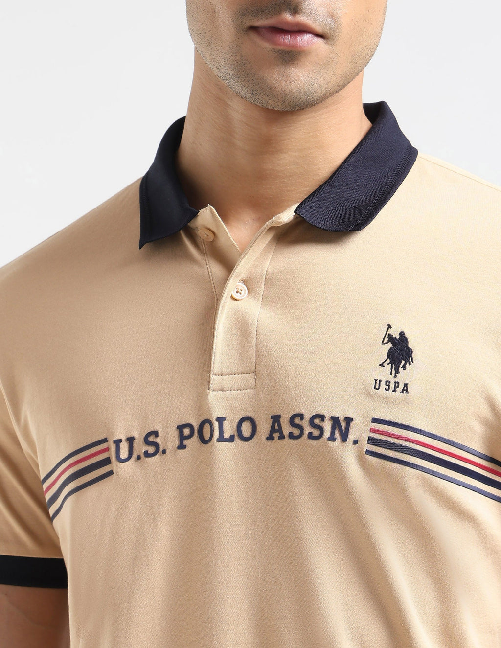 Brand Embossed Regular Fit Polo Shirt