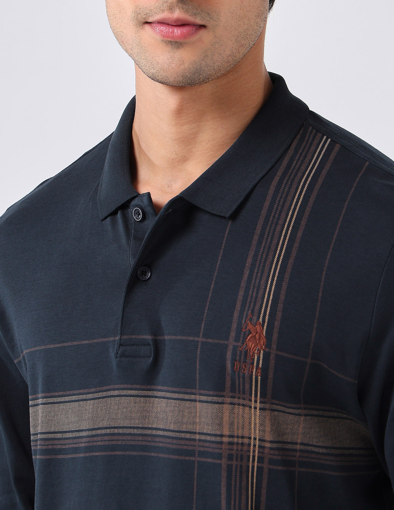 Checked Regular Fit Polo Shirt