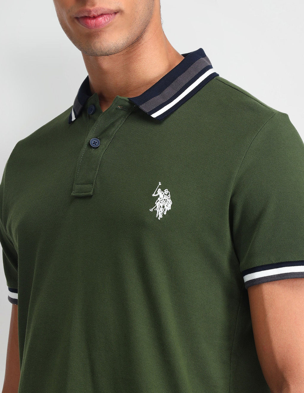 Outdoor Muscle Fit Solid Polo Shirt