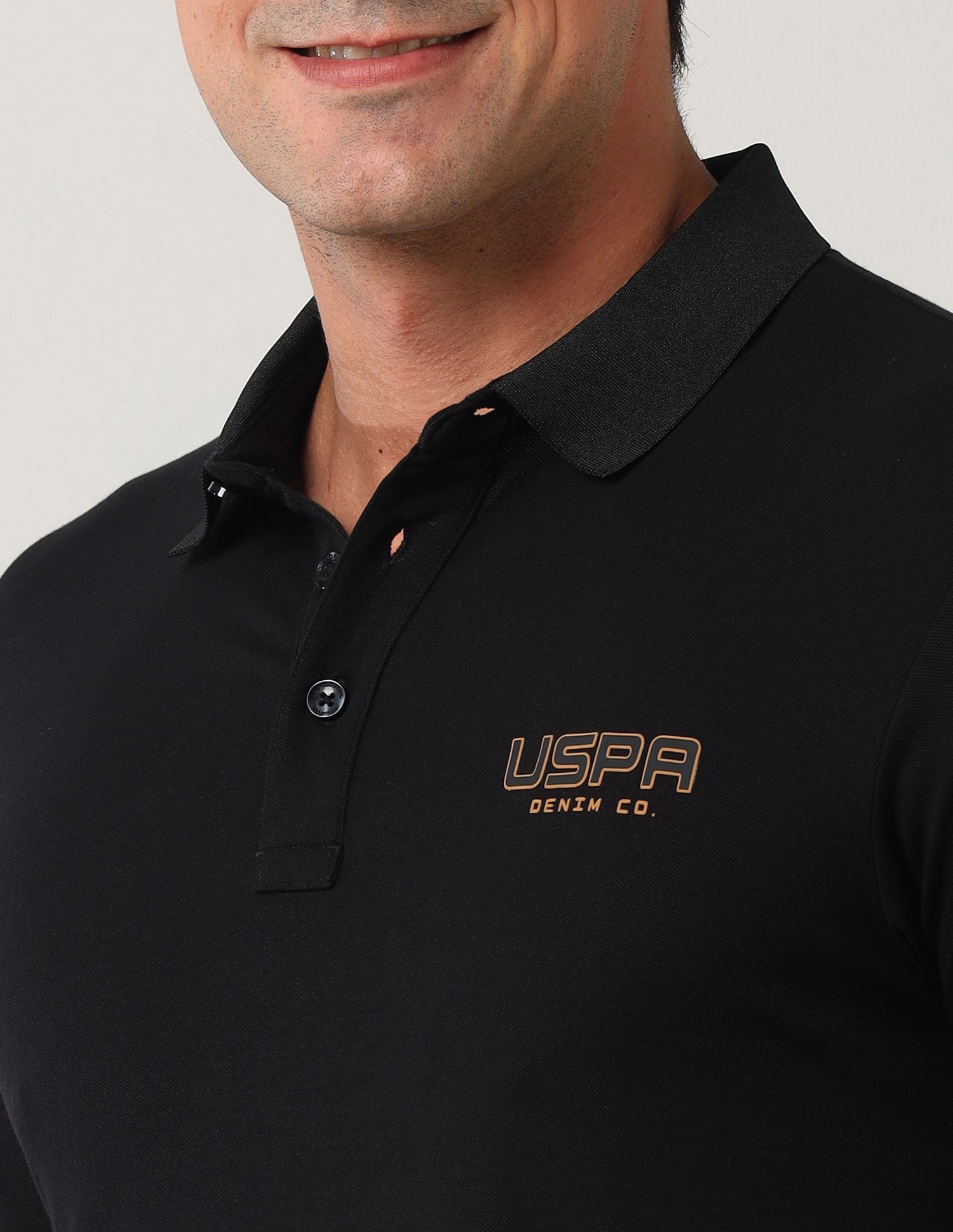 Muscle Fit Black Label Polo Shirt
